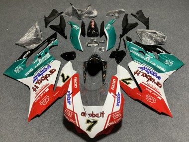 Carénages Moto Ducati Panigale 899/1199 2011-2014 - Blanc Rouge Vert Noir Brillant Avis Valsir 7
