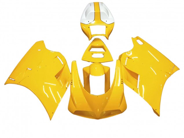 Carénages Moto Ducati 748/916/996/998 1993-2005 - Blanc Jaune