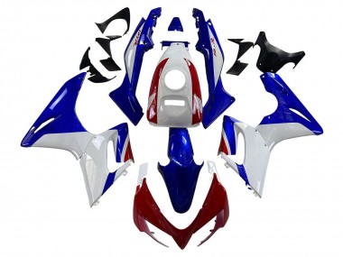 Carénages Moto Honda CBR125R 2002-2006 - Blanc Bleu Rouge