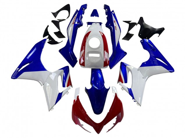 Carénages Moto Honda CBR125R 2002-2006 - Blanc Bleu Rouge
