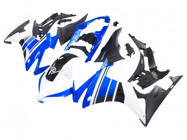 Carénages Moto Honda CBR500R 2013-2015 - Bleu Blanc Noir Mat