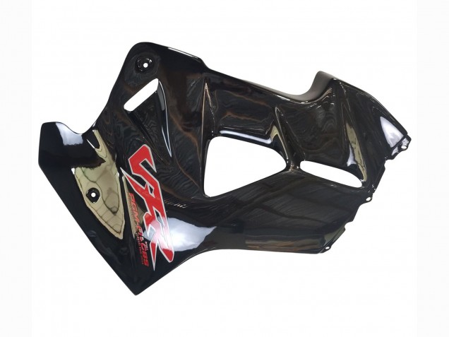 Carénages Moto Honda VFR 800 1998-2001 - Noir Brillant Rouge Décalque
