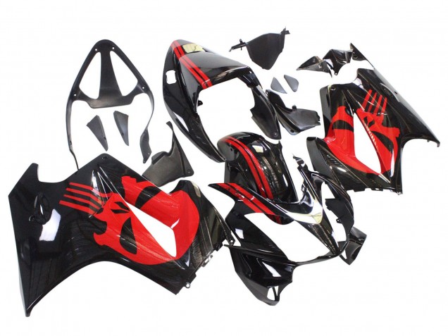 Carénages Moto Honda VFR 800 2002-2013 - Noir Brillant Rouge