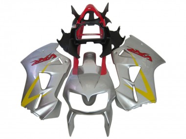 Carénages Moto Honda VFR 800 2002-2013 - Argent Rouge Jaune