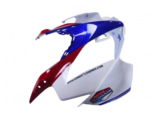 Carénages Moto Honda VFR 800 2002-2013 - Blanc Rouge Bleu Motul