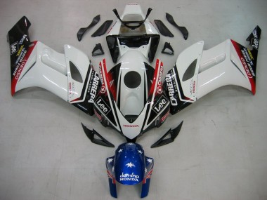 Carénages Moto Honda CBR1000RR 2004-2005 - Blanc Bleu Rouge Noir Brillant Étoile Carrera Lee