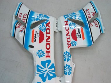 Carénages Moto Honda CBR1000RR 2004-2005 - Blanc Bleu Neige Nastro Azzurro 46