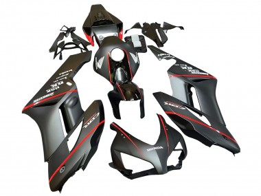 Carénages Moto Honda CBR1000RR 2004-2005 - Noir Brillant Gris Brillant Rouge Bande