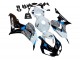 Carénage Moto Honda CBR1000RR 2006-2007 - Blanc Bleu Noir Brillant