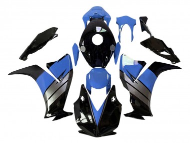 Carénages Moto Honda CBR1000RR 2012-2016 - Bleu Clair Argent Noir Brillant