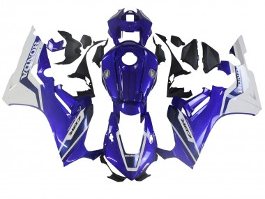 Carénages Moto Honda CBR1000RR 2017-2023 - Blanc Bleu