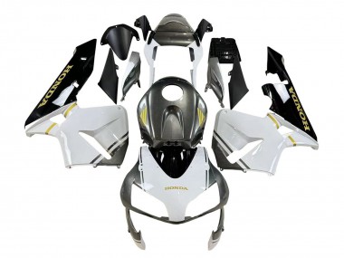 Carénages Moto Honda CBR600RR 2003-2004 - Blanc Jaune Gris Noir