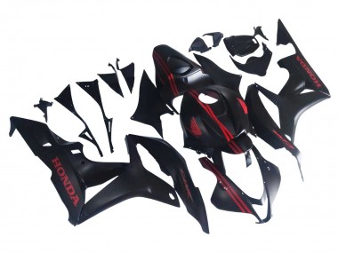 Carénages Moto Honda CBR600RR 2007-2008 - Noir Mat Rouge