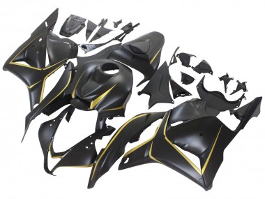 Carénages Moto Honda CBR600RR 2009-2012 - Noir Mat Or
