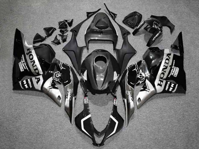 Carénages Moto Honda CBR600RR 2009-2012 - Argent Noir Brillant HRC