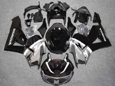 Carénages Moto Honda CBR600RR 2013-2023 - Argent Noir Brillant