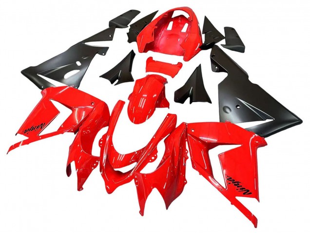Carénages Moto Kawasaki ZX10R 2004-2005 - Rouge Noir Ninja