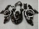 Carénages Moto Kawasaki ZX10R 2006-2007 - Noir Brillant Blanc Cercle