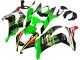 Carénages Moto Kawasaki ZX10R 2016-2020 - Vert Jaune Rouge Noir Elf Monstre