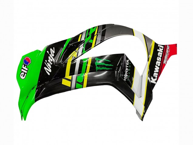 Carénages Moto Kawasaki ZX10R 2016-2020 - Vert Jaune Rouge Noir Elf Monstre