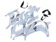 Carénages Moto Kawasaki ZX10R 2016-2020 - Blanc Or Noir