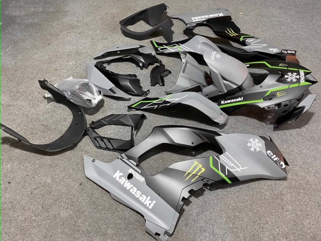 Carénages Moto Kawasaki ZX10R 2021-2026 - Gris Noir Mat Vert Blanc Elf Neige Monstre
