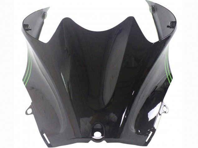 Carénages Moto Kawasaki ZX14R ZZR1400 2012-2024 - Vert Noir Brillant Bande