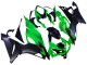 Carénages Moto Kawasaki ZX6R 2019-2022 - Vert Noir Mat