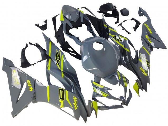 Carénages Moto Kawasaki ZX6R 2019-2022 - Nardo Gris Jaune