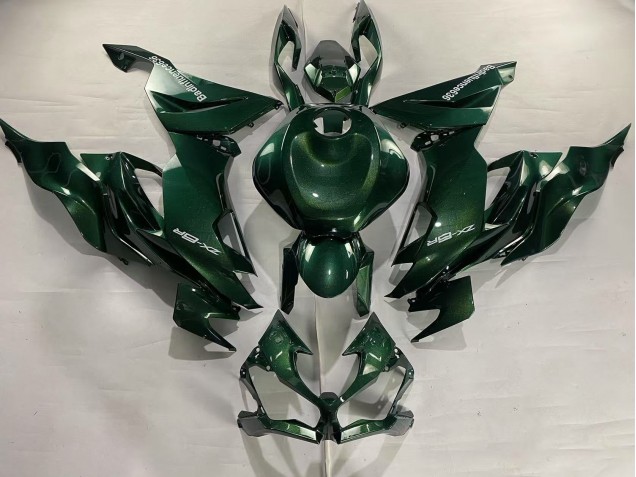 Carénages Moto Kawasaki ZX6R 2019-2022 - Vert Foncé