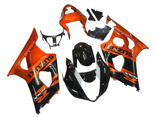 Carénage Moto Suzuki GSXR 1000 2003-2004 - Burnt Orange Noir Brillant