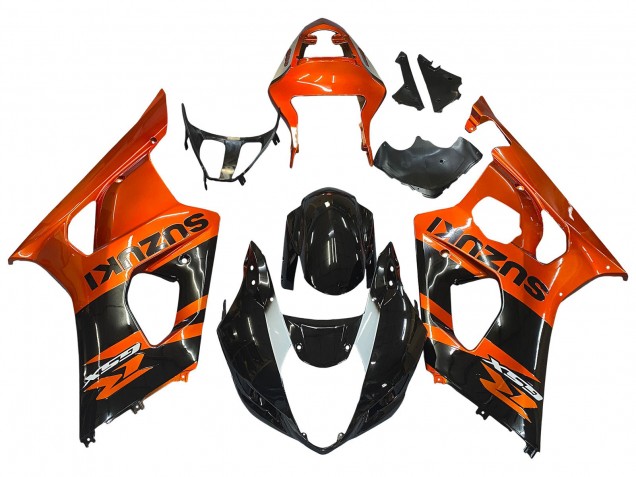 Carénage Moto Suzuki GSXR 1000 2003-2004 - Burnt Orange Noir Brillant