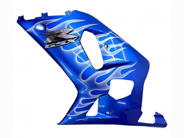 Carénages Moto Suzuki GSXR 600 / GSXR 750 2001-2003 - Bleu Blanc Flamme