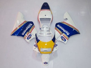 Carénages Moto Honda NSR250R MC28 P4 1994-1996 - Blanc Bleu Jaune Or Rothmans