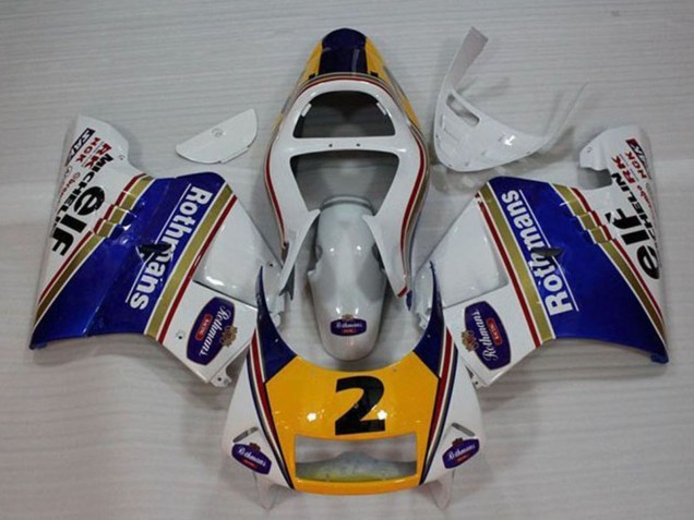 Carénages Moto Honda NSR250R MC28 P4 1994-1996 - Blanc Bleu Jaune Or Rothmans Elf 2