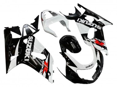 Carénages Moto Suzuki GSXR 600 / GSXR 750 2001-2003 - Blanc Noir Brillant Rouge