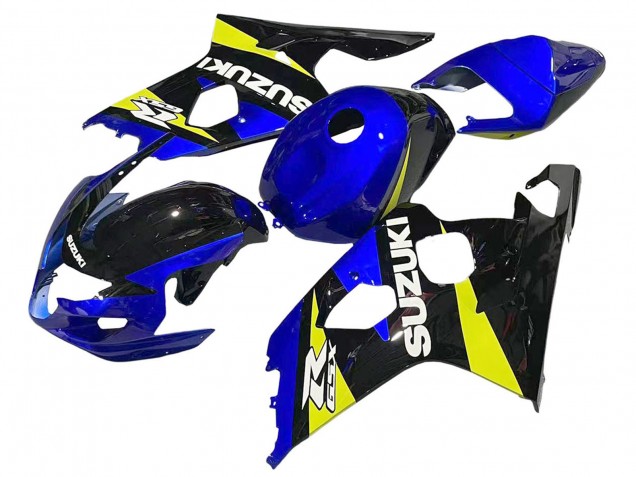 Carénages Moto Suzuki GSXR 600 / GSXR 750 2004-2005 - Bleu Jaune Noir