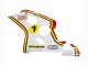 Carénages Moto Suzuki GSXR 600 / GSXR 750 2004-2005 - Blanc Rouge Jaune Michelin Texaon Heron 7