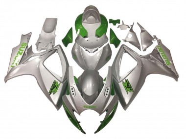 Carénages Moto Suzuki GSXR 600 / GSXR 750 2006-2007 - Argent Vert