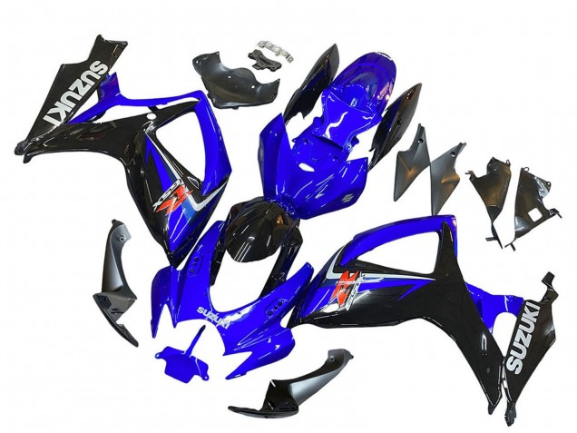Carénages Moto Suzuki GSXR 600 / GSXR 750 2006-2007 - Bleu Noir Rouge