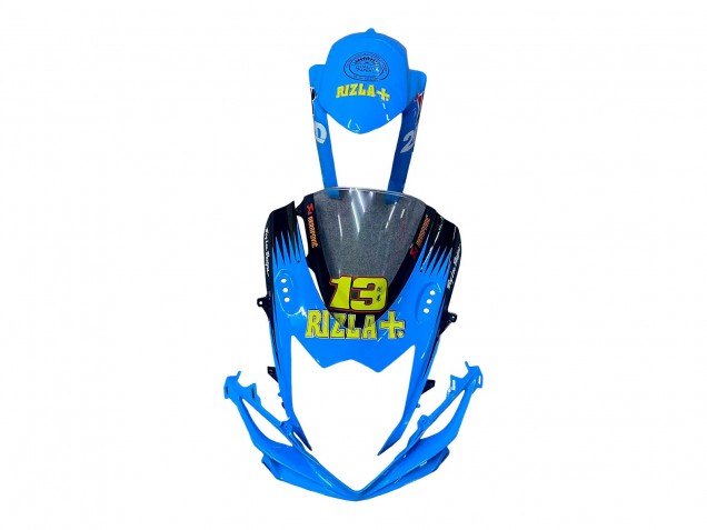 Carénages Moto Suzuki GSXR 600 / GSXR 750 2011-2024 - Bleu Or Rouge Noir Rizla