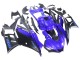 Carénage Moto Yamaha YZF R3/R25 2022-2024 - Bleu Noir Mat
