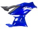 Carénages Moto Yamaha YZF R3/R25 2022-2024 - Bleu Blanc Noir Mat