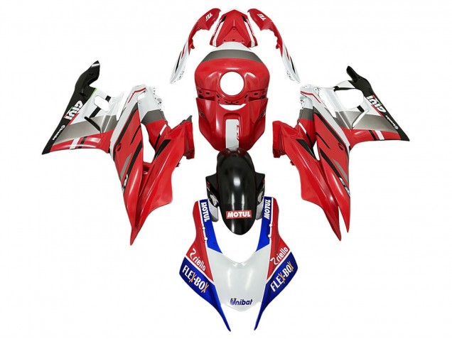 Carénages Moto Yamaha YZF R3/R25 2022-2024 - Blanc Rouge Bleu Noir Motul Flex Box Givi Unubat