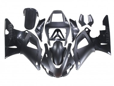 Carénages Moto Yamaha YZF 1000 R1 1998-1999 - Noir Mat Noir Brillant