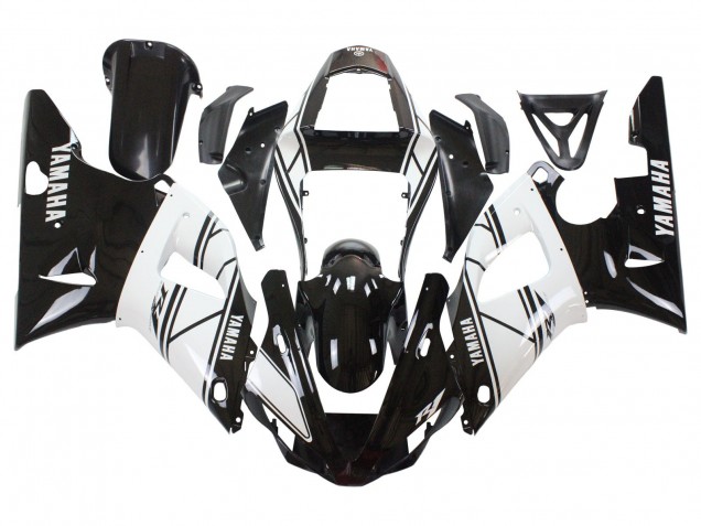Carénages Moto Yamaha YZF 1000 R1 2000-2001 - Blanc Noir