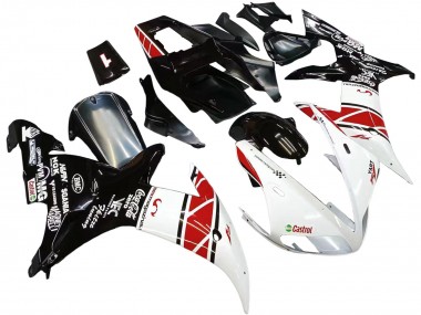 Carénages Moto Yamaha YZF 1000 R1 2002-2003 - Blanc Rouge Noir Castrol