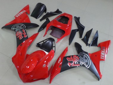 Carénages Moto Yamaha YZF R1 2002-2003 - Rouge Noir Mat