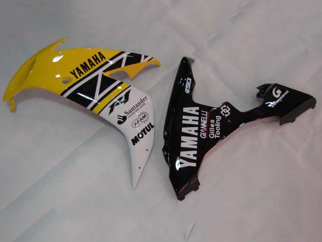 Carénages Moto Yamaha YZF 1000 R1 2004-2006 - Jaune Blanc Noir Brillant