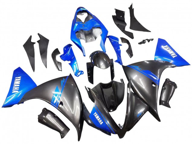 Carénages Moto Yamaha YZF 1000 R1 2012-2014 - Bleu Noir Brillant